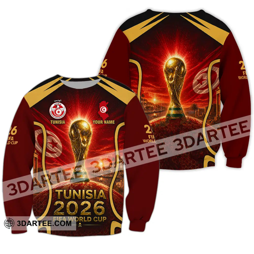 Unisex Shirt - Custom Tunisia World Cup 2026 Shirt - Long Sleeve / S - T-shirt