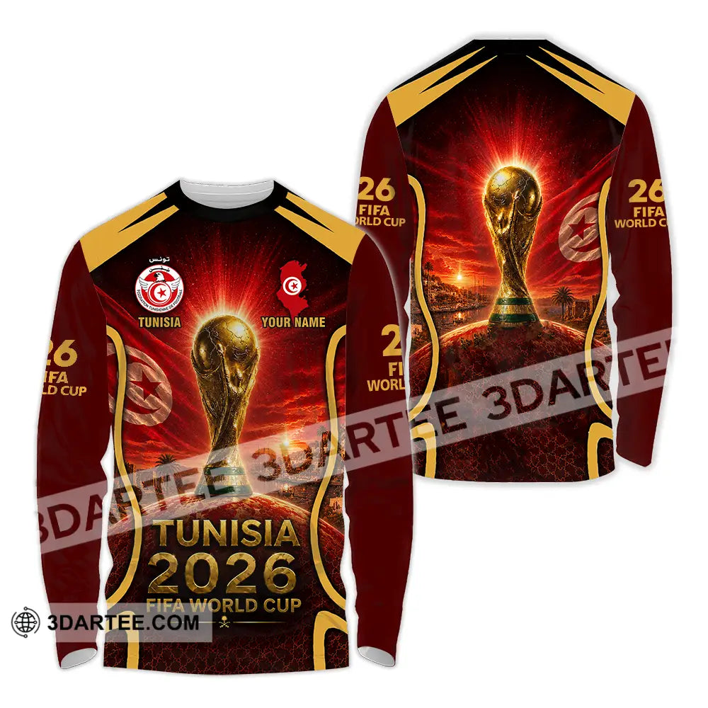 Unisex Shirt - Custom Tunisia World Cup 2026 Shirt - Long Sleeve Shirt / S - T-shirt