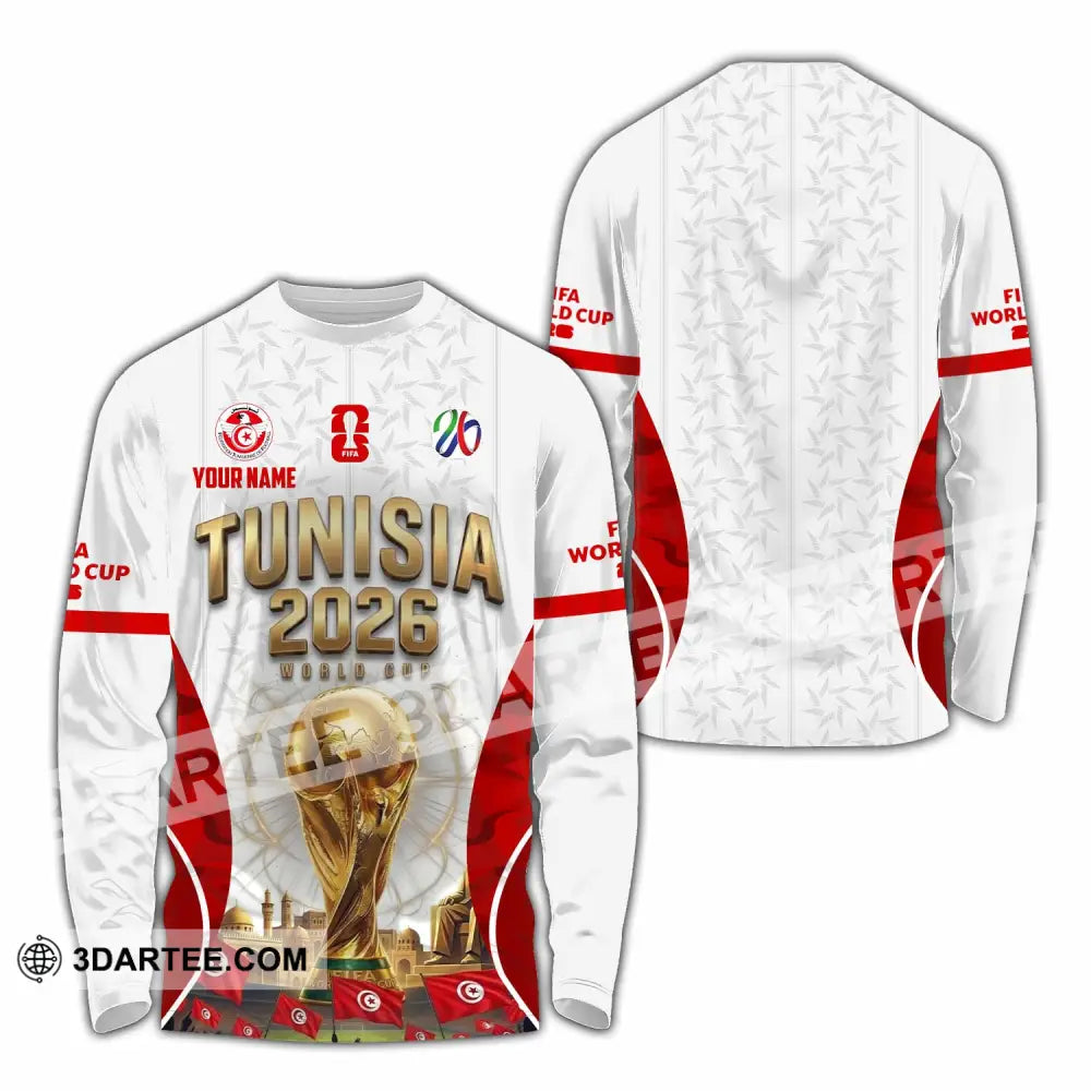 Unisex Shirt - Custom Tunisia World Cup 2026 Shirt - Long Sleeve Shirt / S - T-shirt