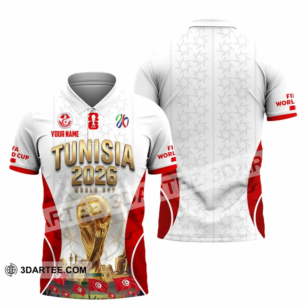 Unisex Shirt - Custom Tunisia World Cup 2026 Shirt - Polo Shirt / S - T-shirt