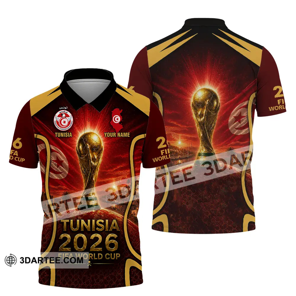 Unisex Shirt - Custom Tunisia World Cup 2026 Shirt - Polo Shirt / S - T-shirt