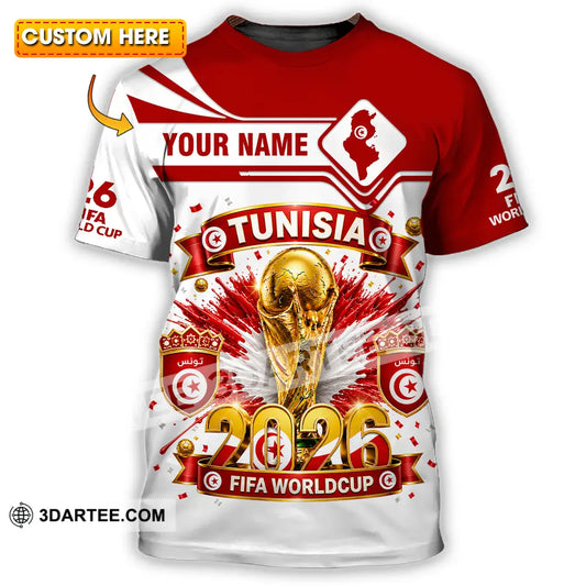 Unisex Shirt - Custom Tunisia World Cup 2026 Shirt - T-shirt