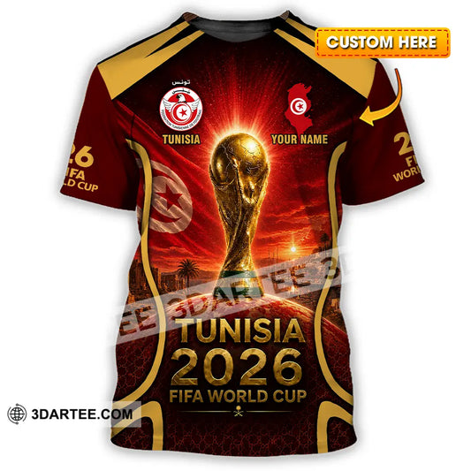 Unisex Shirt - Custom Tunisia World Cup 2026 Shirt - T-shirt