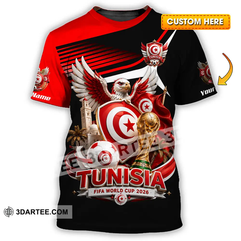Unisex Shirt - Custom Tunisia World Cup 2026 Shirt - T-shirt