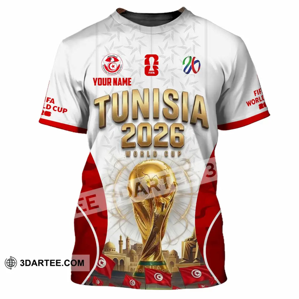 Unisex Shirt - Custom Tunisia World Cup 2026 Shirt - T-Shirt / S - T-shirt