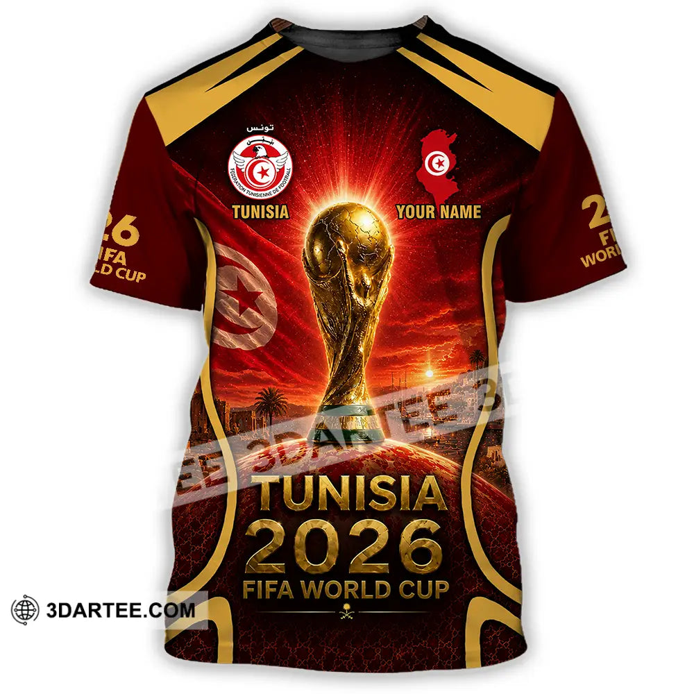 Unisex Shirt - Custom Tunisia World Cup 2026 Shirt - T-Shirt / S - T-shirt