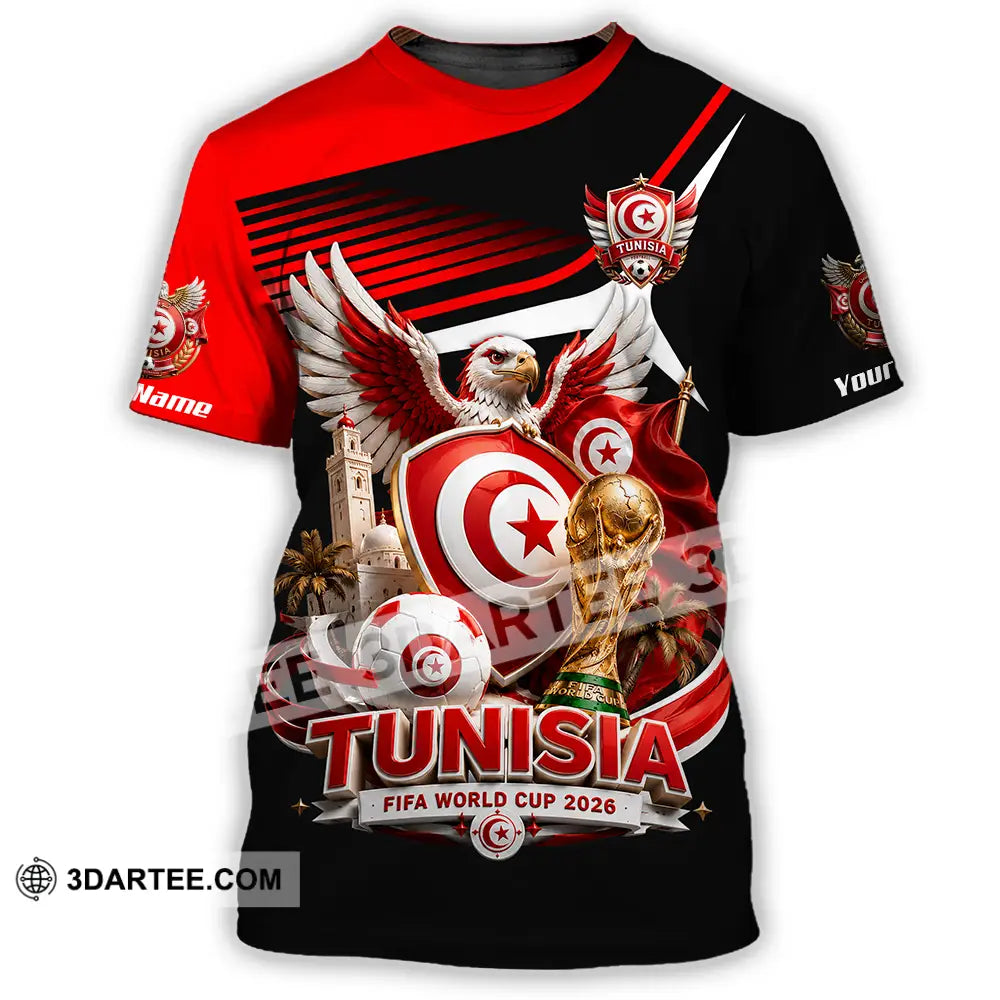 Unisex Shirt - Custom Tunisia World Cup 2026 Shirt - T-Shirt / S - T-shirt