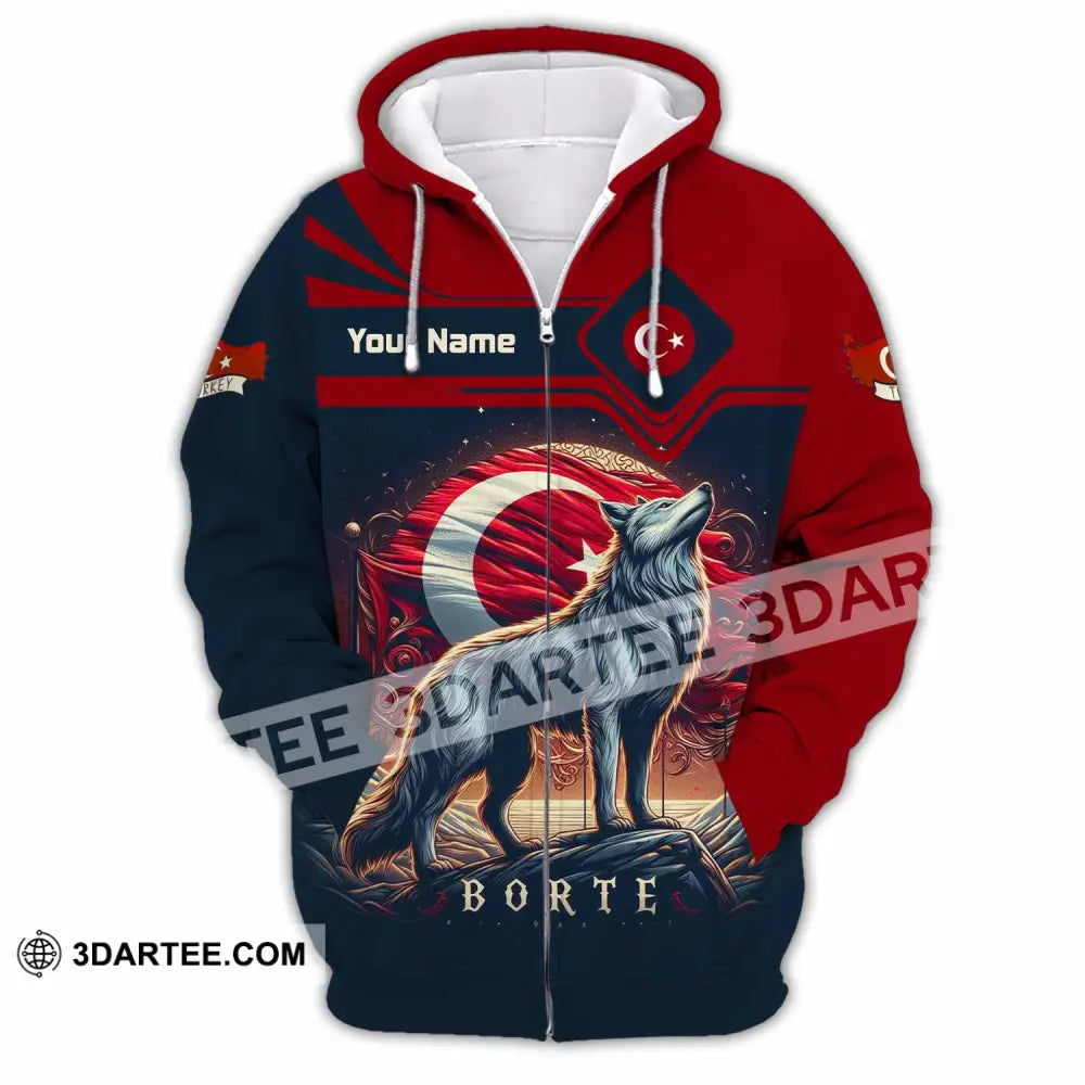 Unisex Shirt - Custom Turkey Borte Shirt - Zipper Hoodie / S - T-shirt