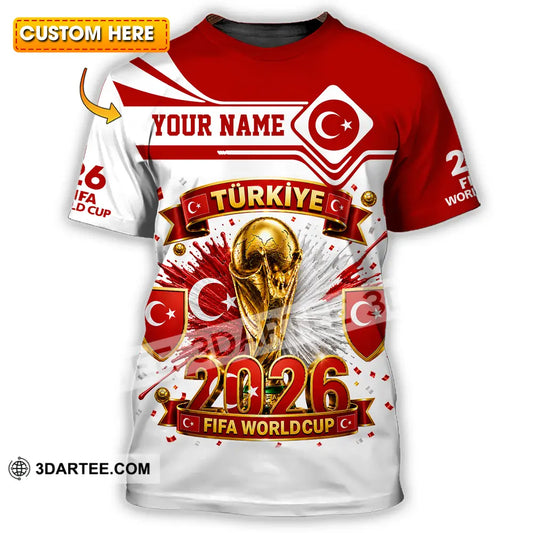 Unisex Shirt - Custom Turkey World Cup 2026 Shirt - T-shirt