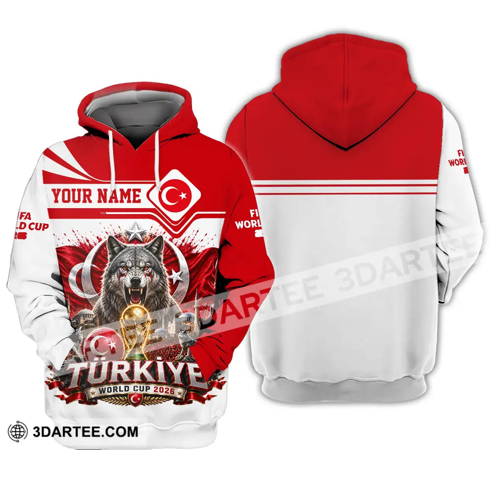 Unisex Shirt - Custom Turkiye World Cup 2026 Shirt - Hoodie / S - T-shirt