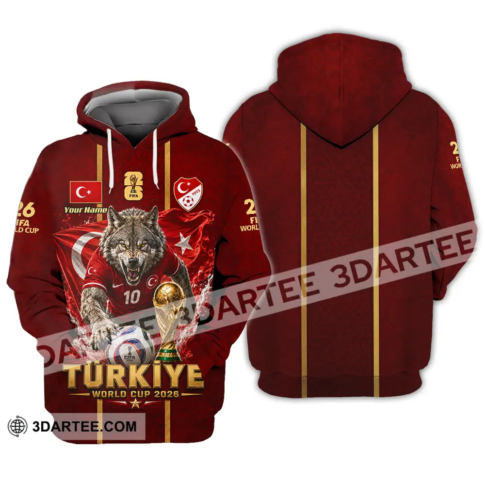 Unisex Shirt - Custom Turkiye World Cup 2026 Shirt - Hoodie / S - T-shirt