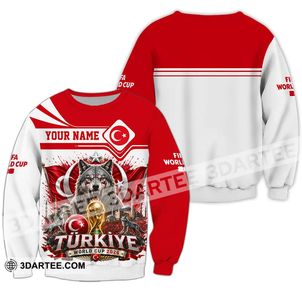 Unisex Shirt - Custom Turkiye World Cup 2026 Shirt - Long Sleeve / S - T-shirt