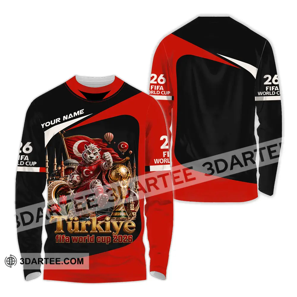 Unisex Shirt - Custom Turkiye World Cup 2026 Shirt - Long Sleeve Shirt / S - T-shirt