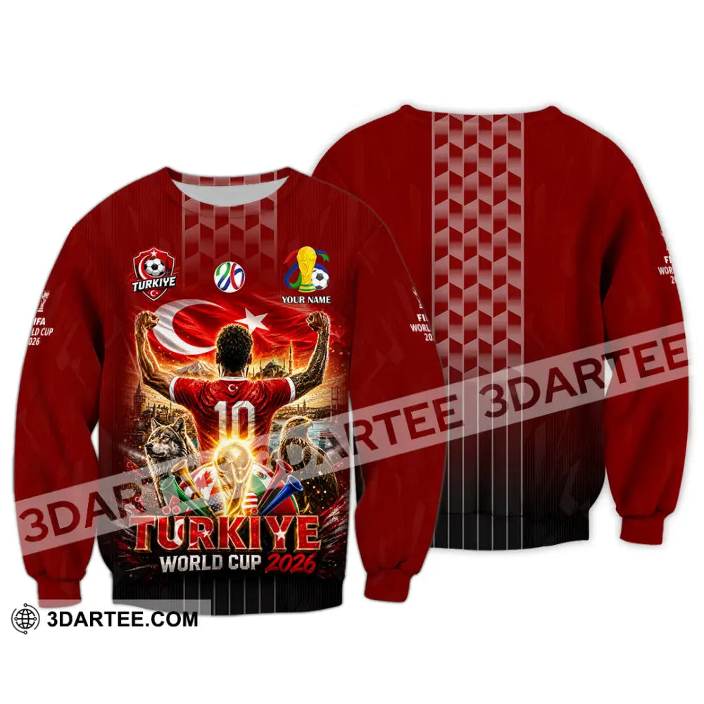 Unisex Shirt - Custom Turkiye World Cup 2026 Shirt - Long Sleeve / S - T-shirt