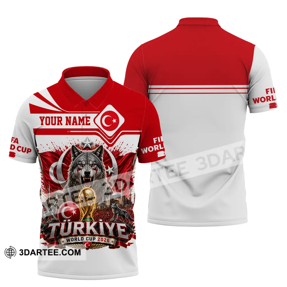 Unisex Shirt - Custom Turkiye World Cup 2026 Shirt - Polo Shirt / S - T-shirt