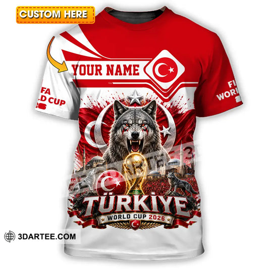 Unisex Shirt - Custom Turkiye World Cup 2026 Shirt - T-shirt