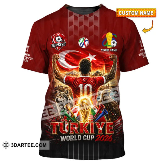 Unisex Shirt - Custom Turkiye World Cup 2026 Shirt - T-shirt