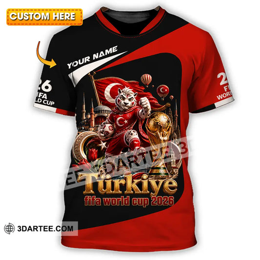 Unisex Shirt - Custom Turkiye World Cup 2026 Shirt - T-shirt