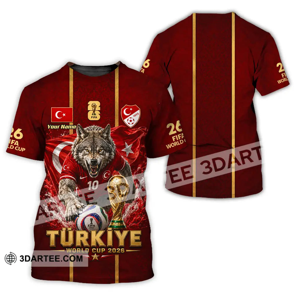 Unisex Shirt - Custom Turkiye World Cup 2026 Shirt - T-Shirt / S - T-shirt