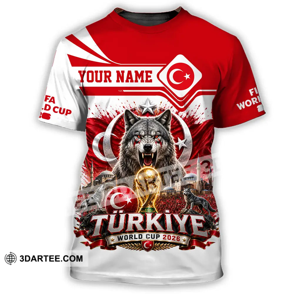 Unisex Shirt - Custom Turkiye World Cup 2026 Shirt - T-Shirt / S - T-shirt