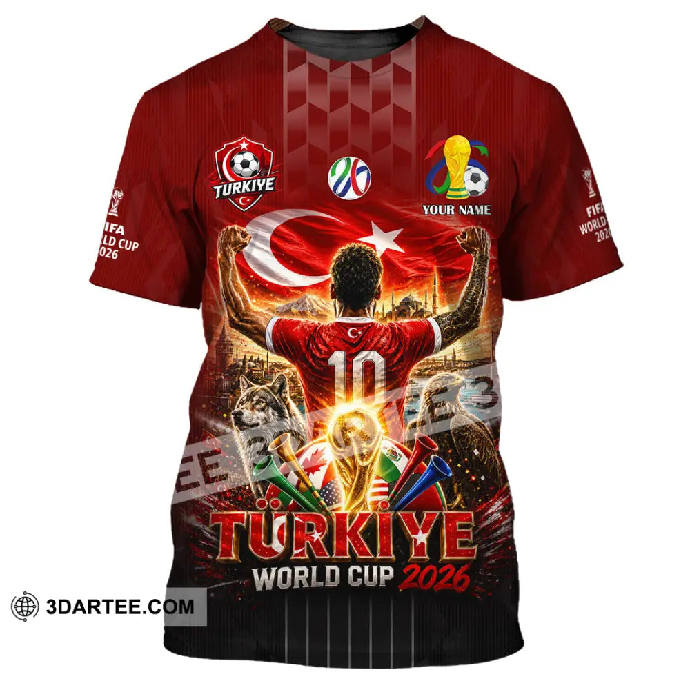 Unisex Shirt - Custom Turkiye World Cup 2026 Shirt - T-Shirt / S - T-shirt