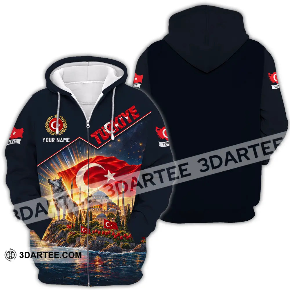 Unisex Shirt - Custom Turkiye Shirt - Zipper Hoodie / S - T-shirt