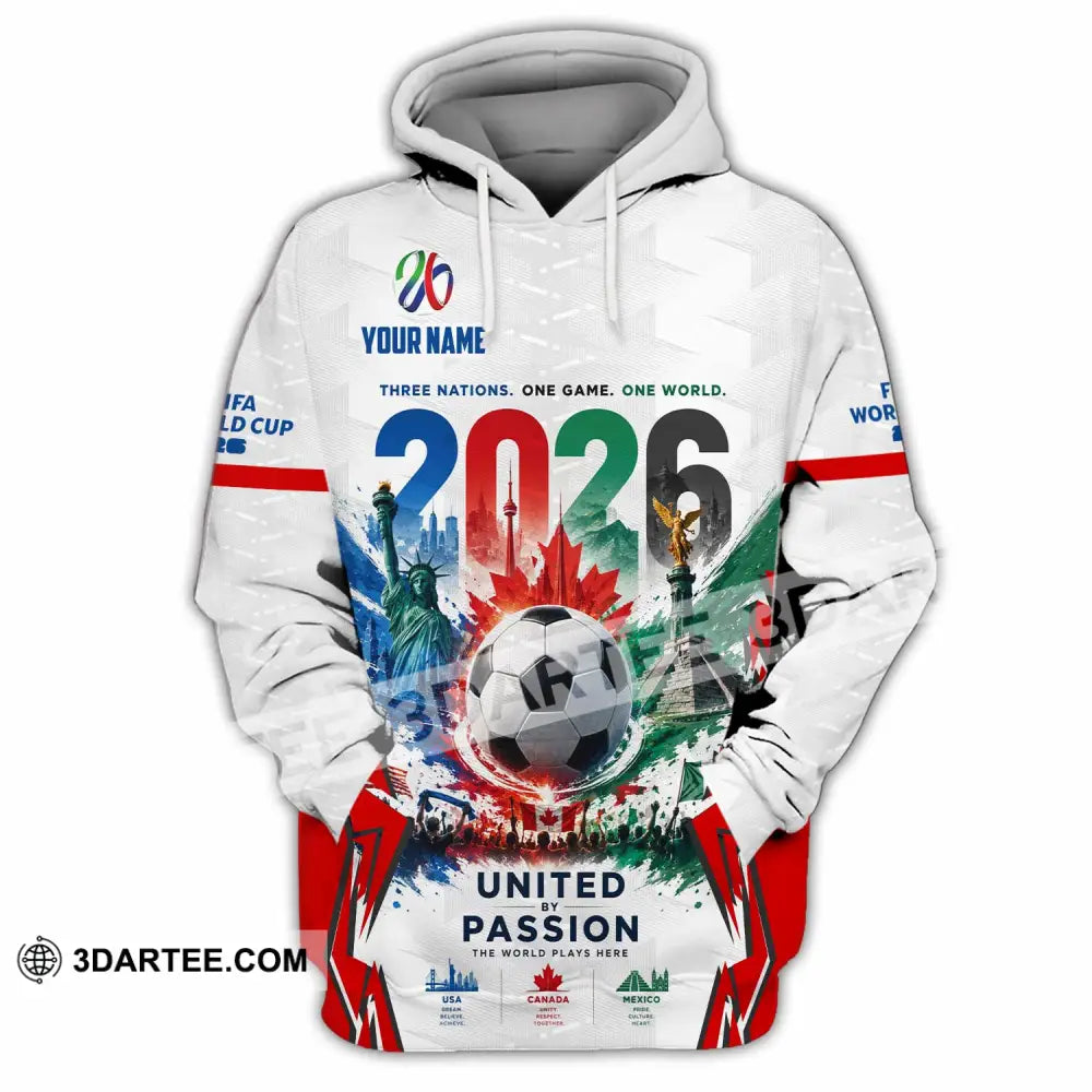 Unisex Shirt - Custom United By Passion World Cup 2026 Shirt - Hoodie / S - T-shirt
