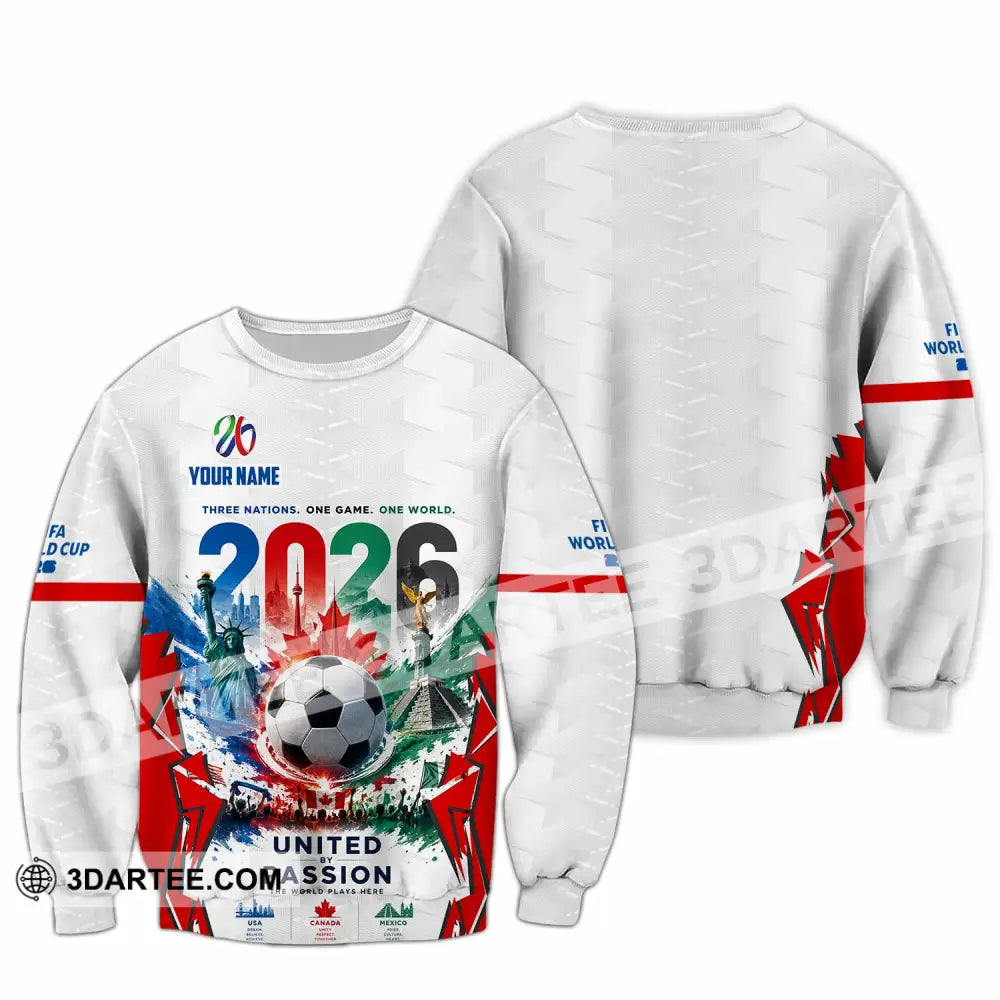 Unisex Shirt - Custom United By Passion World Cup 2026 Shirt - Long Sleeve / S - T-shirt
