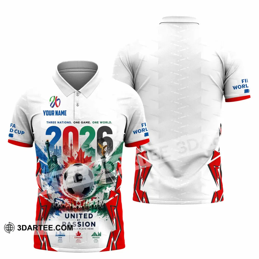 Unisex Shirt - Custom United By Passion World Cup 2026 Shirt - Polo Shirt / S - T-shirt