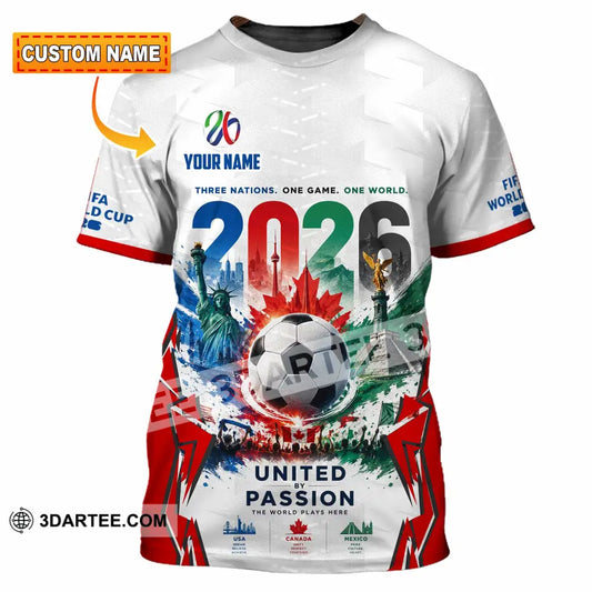 Unisex Shirt - Custom United By Passion World Cup 2026 Shirt - T-shirt