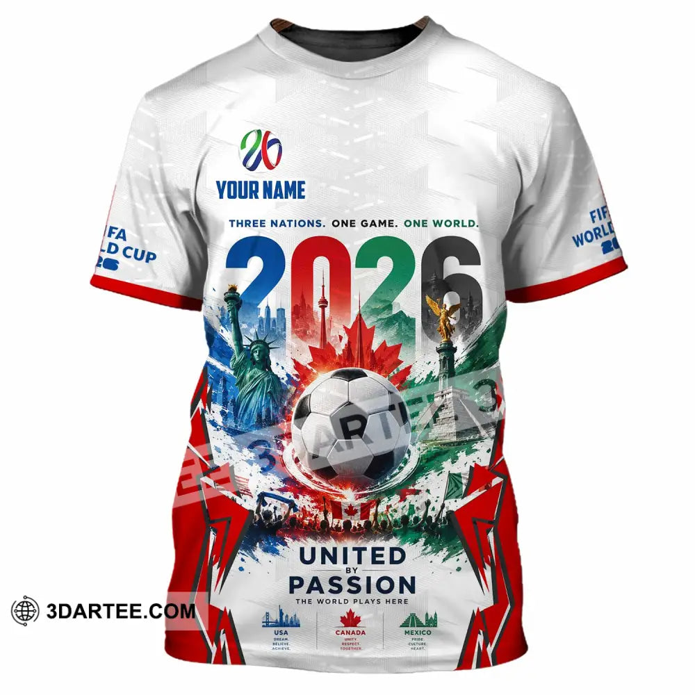 Unisex Shirt - Custom United By Passion World Cup 2026 Shirt - T-Shirt / S - T-shirt