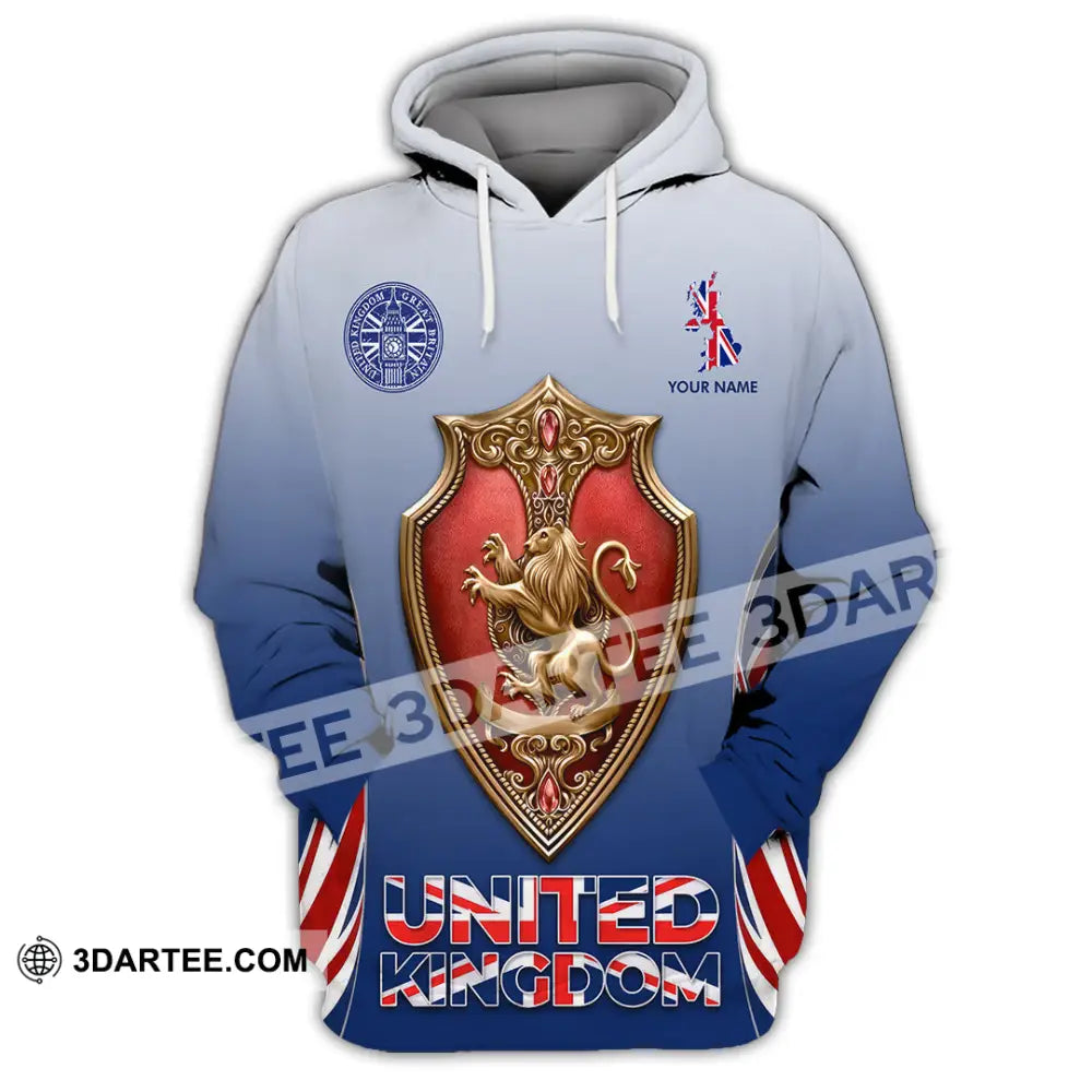 Unisex Shirt - Custom United Kingdom 3D Shirt Hoodie / S T-shirt