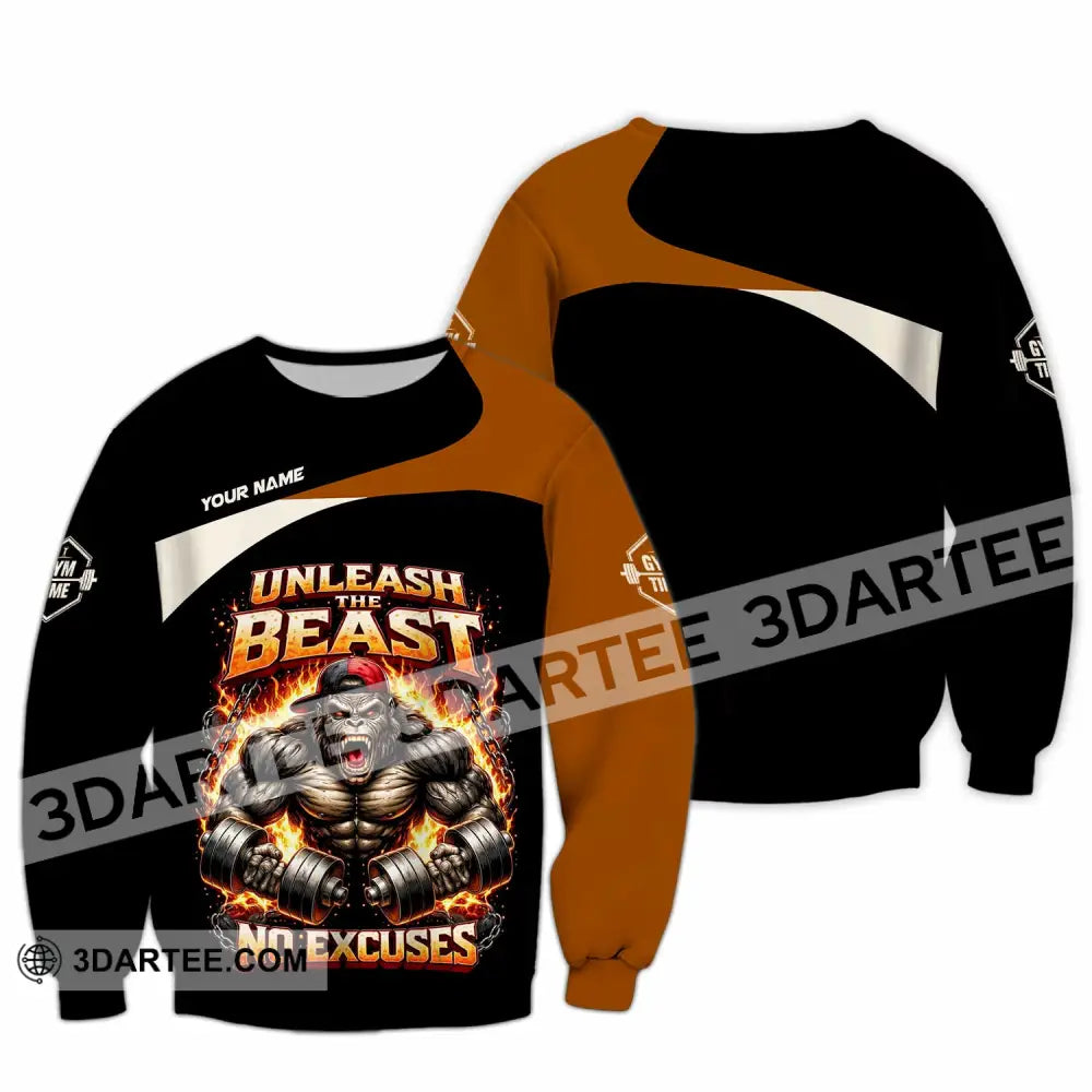 Unisex Shirt - Custom Unleash The Beast Shirt - Long Sleeve / S - T-shirt
