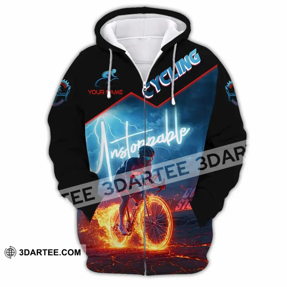 Unisex Shirt - Custom Unstoppable Cycling 3D Shirt T-shirt