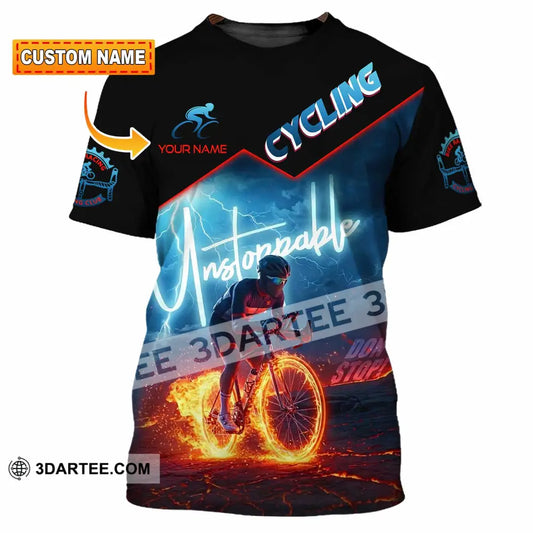 Unisex Shirt - Custom Unstoppable Cycling 3D Shirt T-shirt