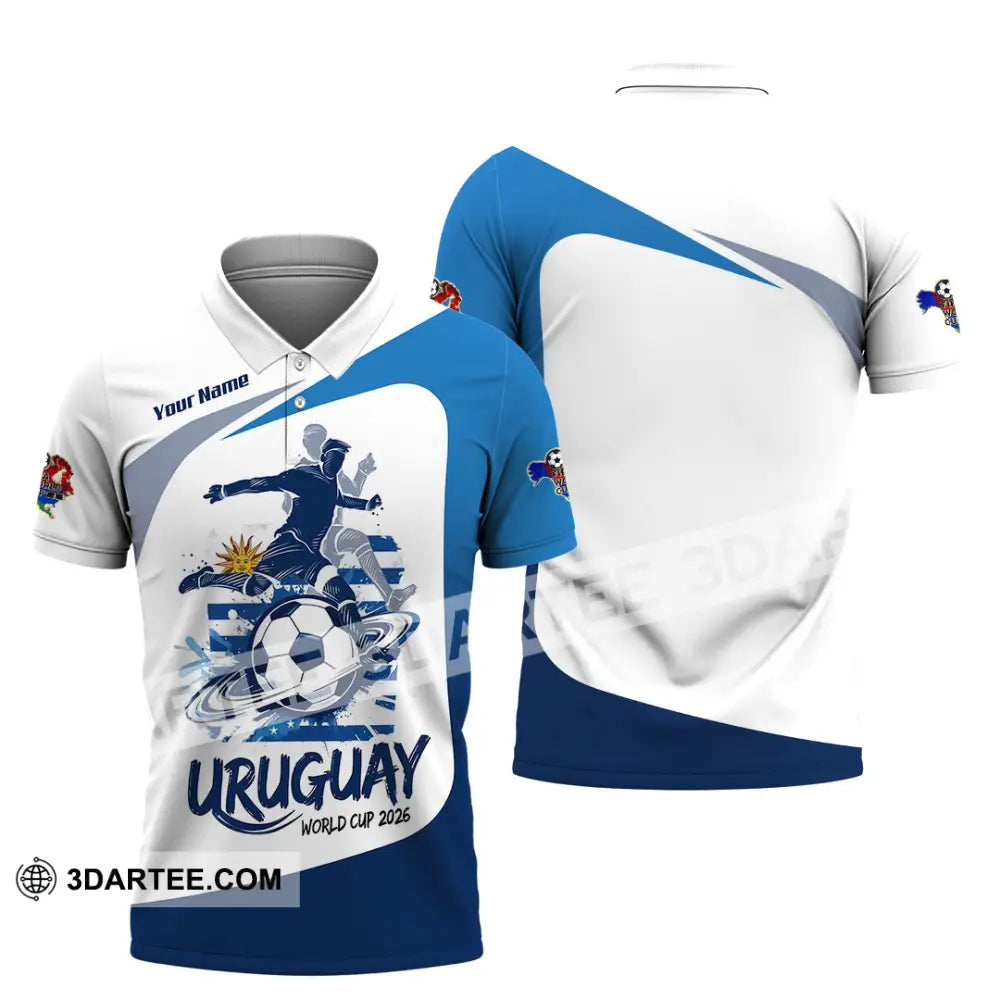Unisex Shirt - Custom Uruguay Fifa World Cup 2026 3D Shirt - Polo Shirt / S - T-shirt