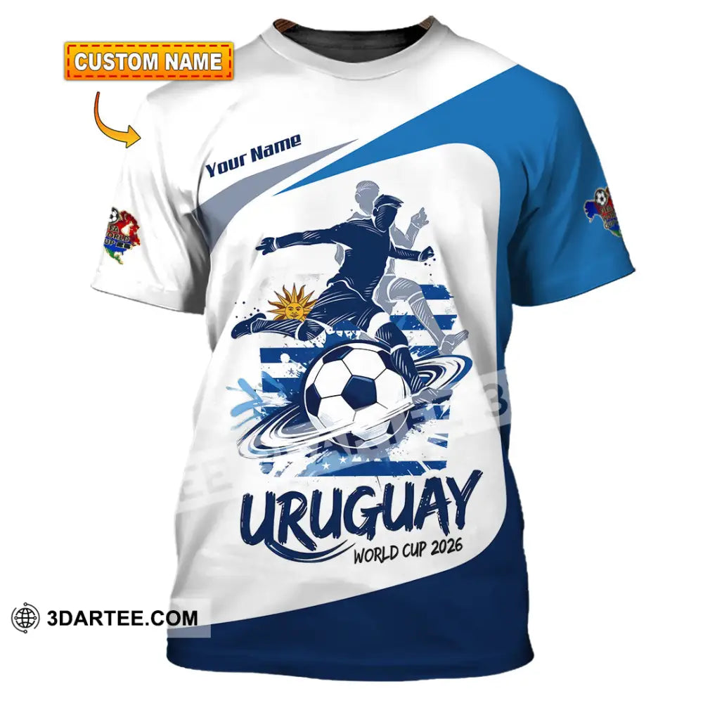 Unisex Shirt - Custom Uruguay Fifa World Cup 2026 3D Shirt - T-shirt