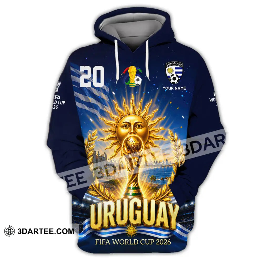 Unisex Shirt - Custom Uruguay World Cup 2026 Shirt - Hoodie / S - T-shirt