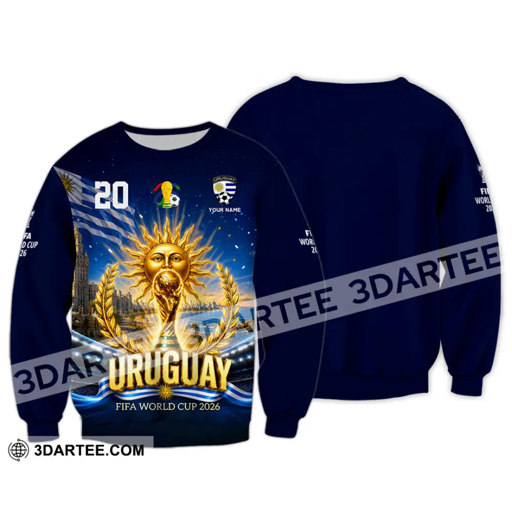 Unisex Shirt - Custom Uruguay World Cup 2026 Shirt - Long Sleeve / S - T-shirt