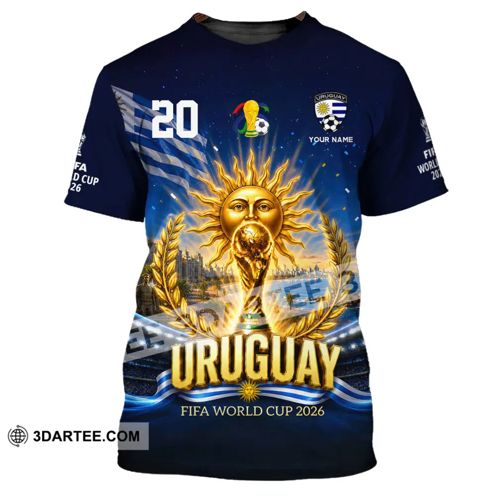 Unisex Shirt - Custom Uruguay World Cup 2026 Shirt - T-Shirt / S - T-shirt