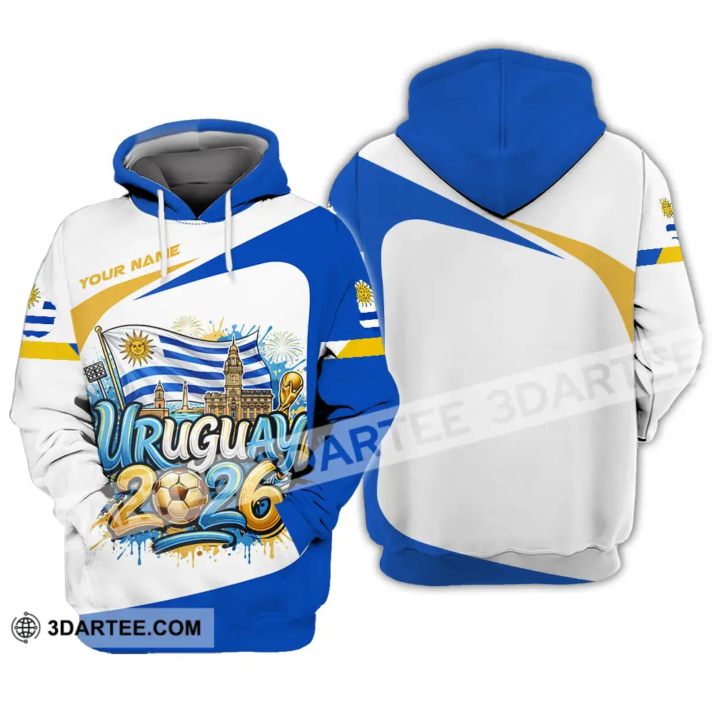 Unisex Shirt - Custom Uruguay World Cup 2026 3D Shirt Hoodie / S T-shirt