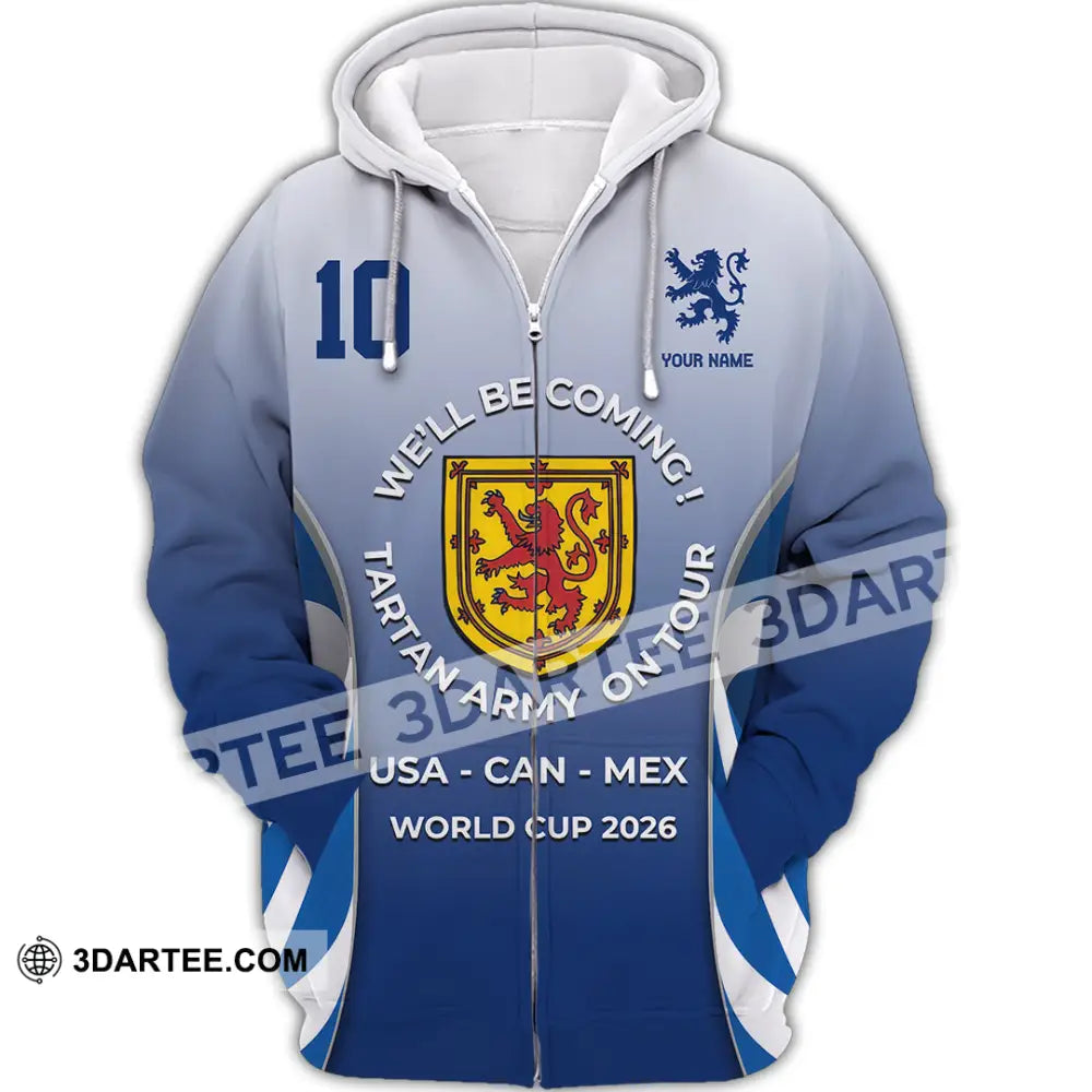 Unisex Shirt - Custom USA CAN MEX World Cup 2026 3D Shirt Zipper Hoodie / S T-shirt
