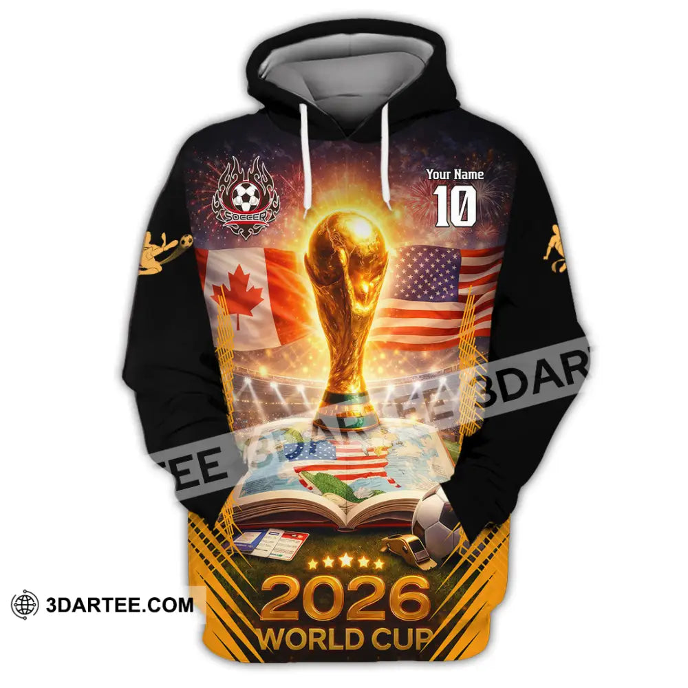 Unisex Shirt - Custom USA Canada World Cup 2026 3D Shirt Hoodie / S T-shirt