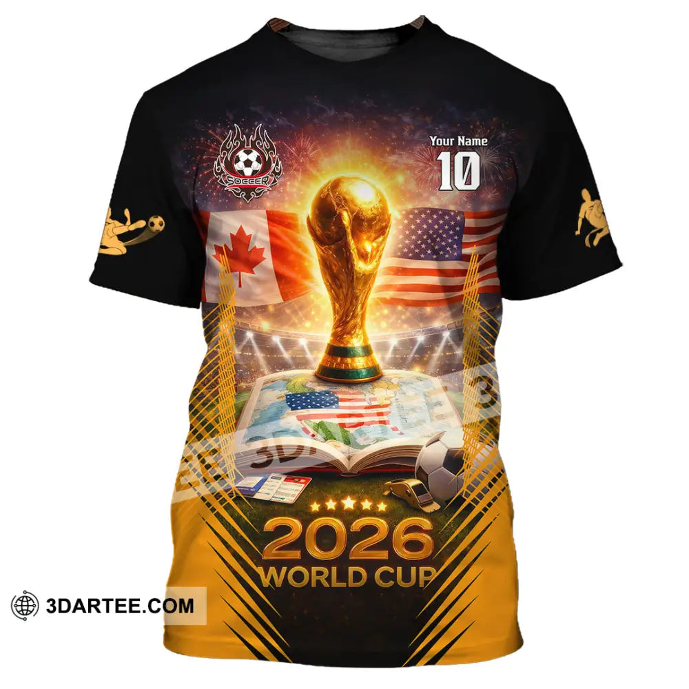 Unisex Shirt - Custom USA Canada World Cup 2026 3D Shirt T-Shirt / S T-shirt