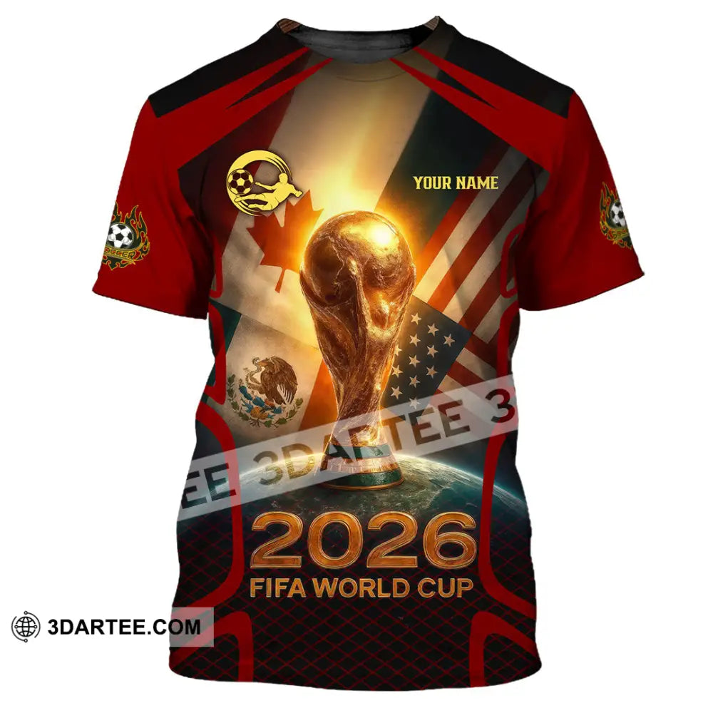 Unisex Shirt - Custom USA Canada World Cup 2026 3D Shirt T-Shirt / S T-shirt