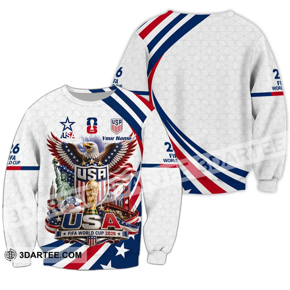 Unisex Shirt - Custom USA World Cup 2026 Shirt - Long Sleeve / S - T-shirt