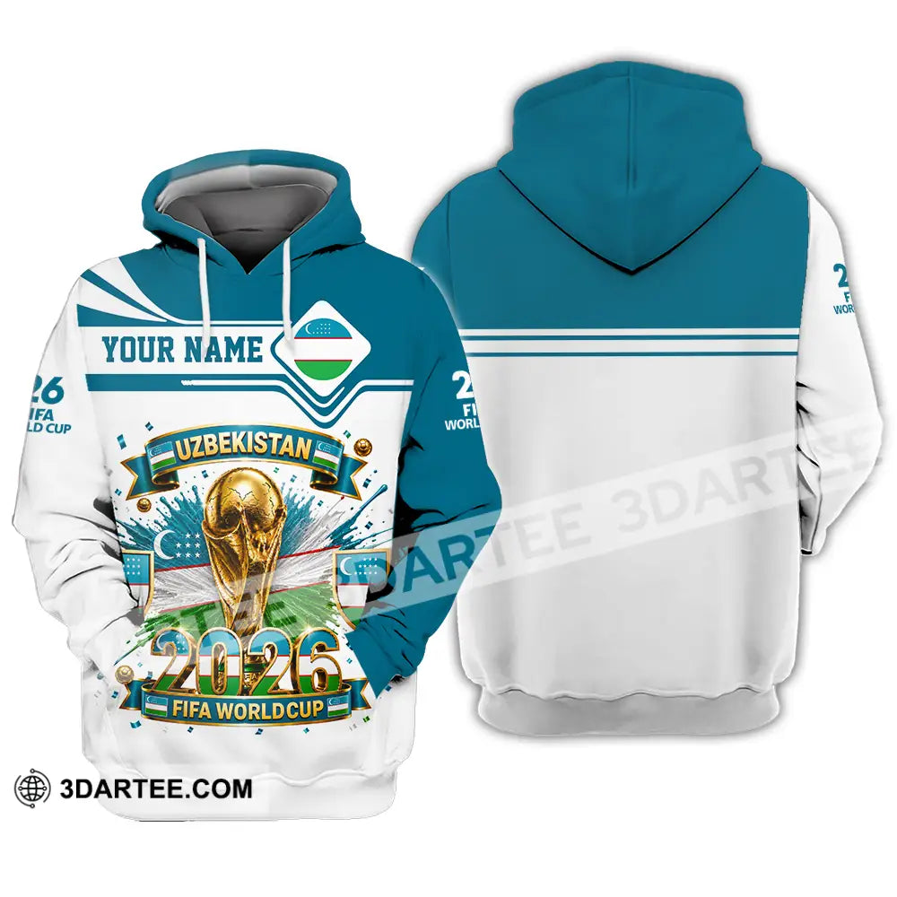 Unisex Shirt - Custom Uzbekistan World Cup 2026 Shirt - Hoodie / S - T-shirt