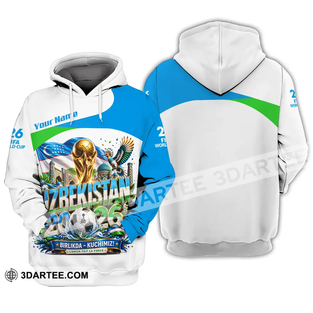 Unisex Shirt - Custom Uzbekistan World Cup 2026 Shirt - Hoodie / S - T-shirt