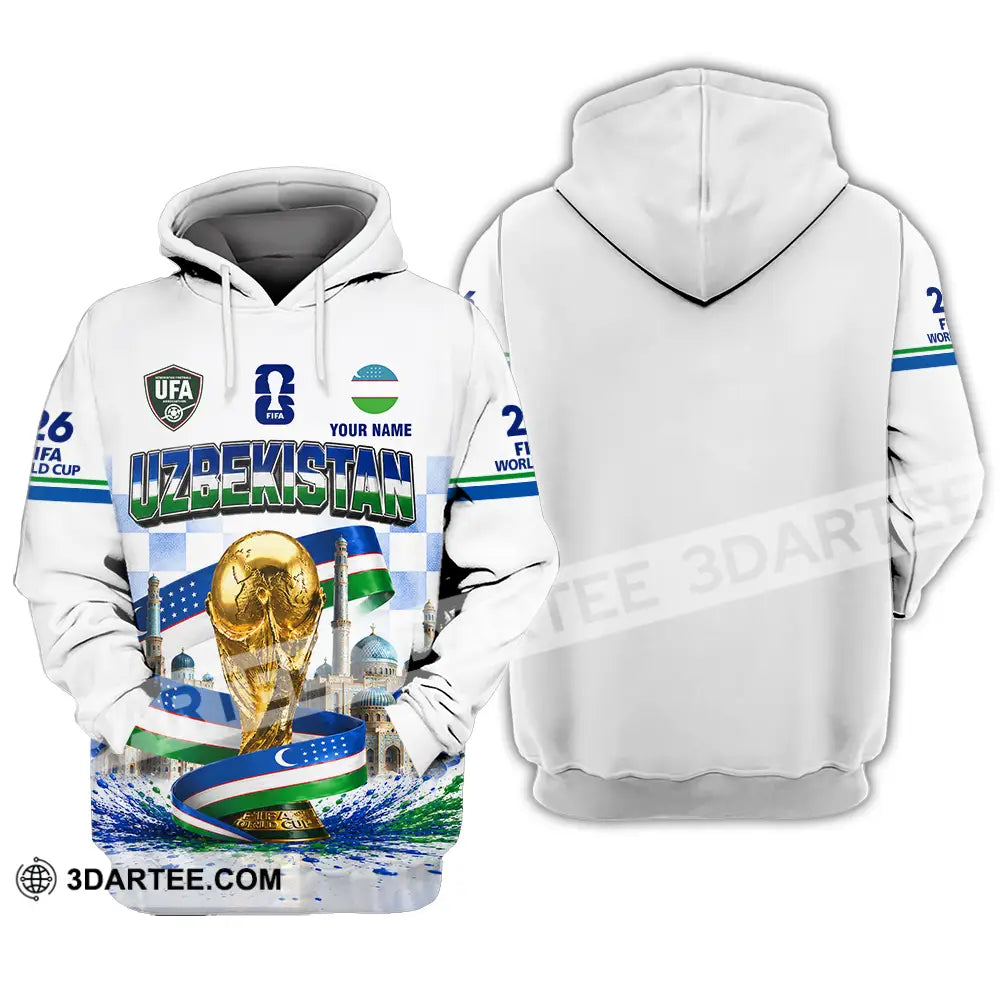 Unisex Shirt - Custom Uzbekistan World Cup 2026 Shirt - Hoodie / S - T-shirt