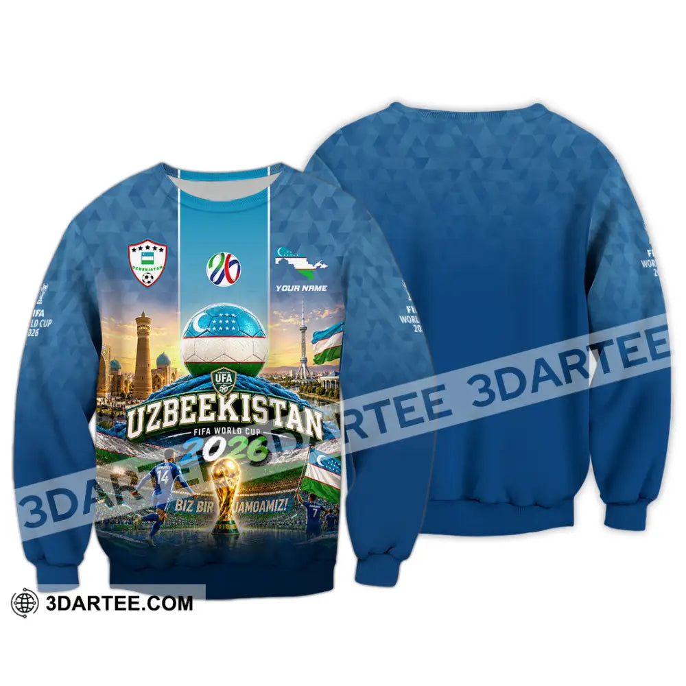 Unisex Shirt - Custom Uzbekistan World Cup 2026 Shirt - Long Sleeve / S - T-shirt